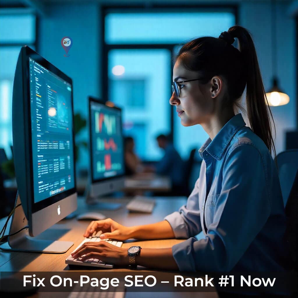 On-page SEO analysis showing common website mistakes and optimization opportunities