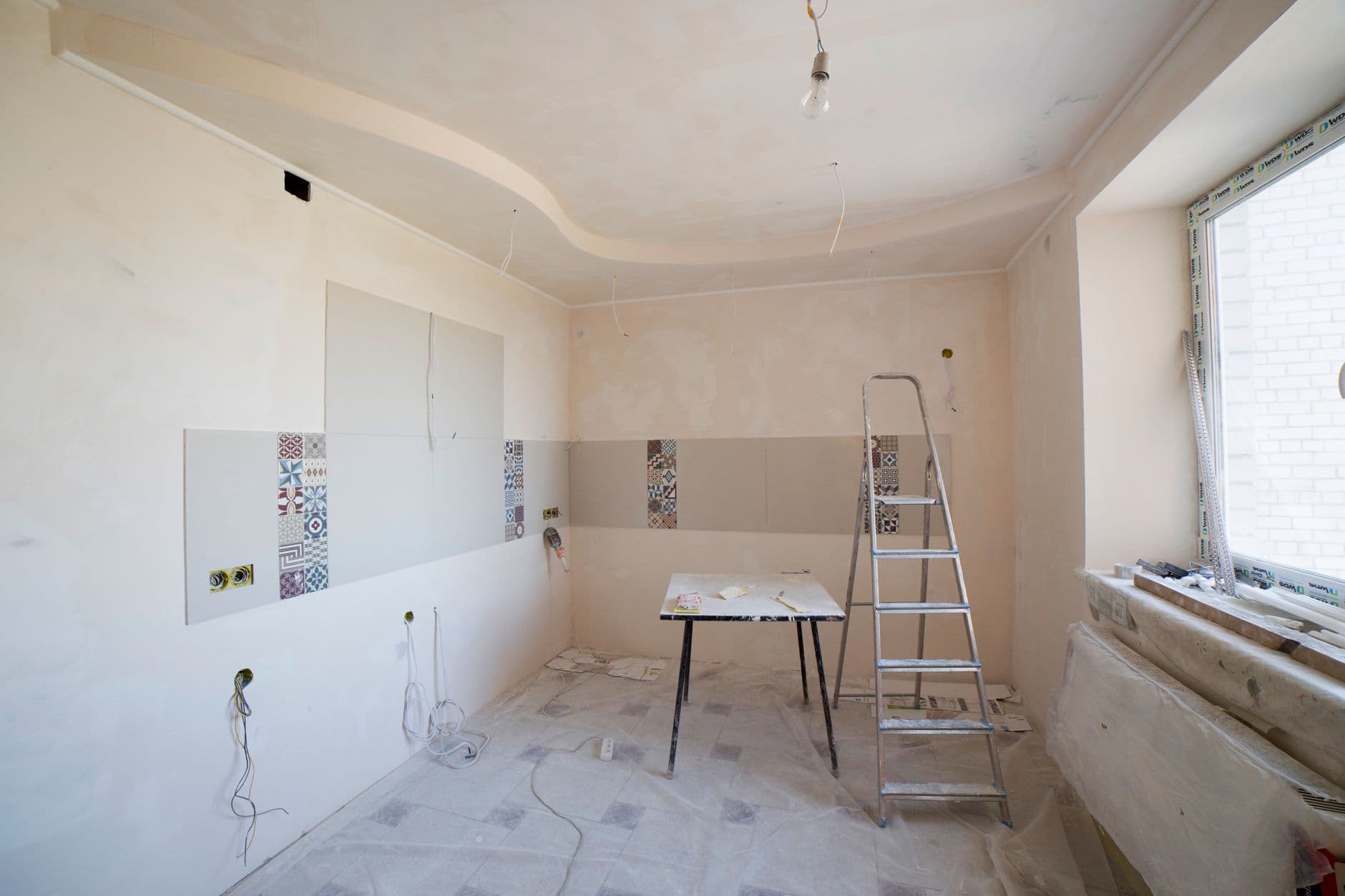 Interior remodel in progress - kitchen and bathroom remodel searches, the high-intent keyword BuzFind targets for general contractors