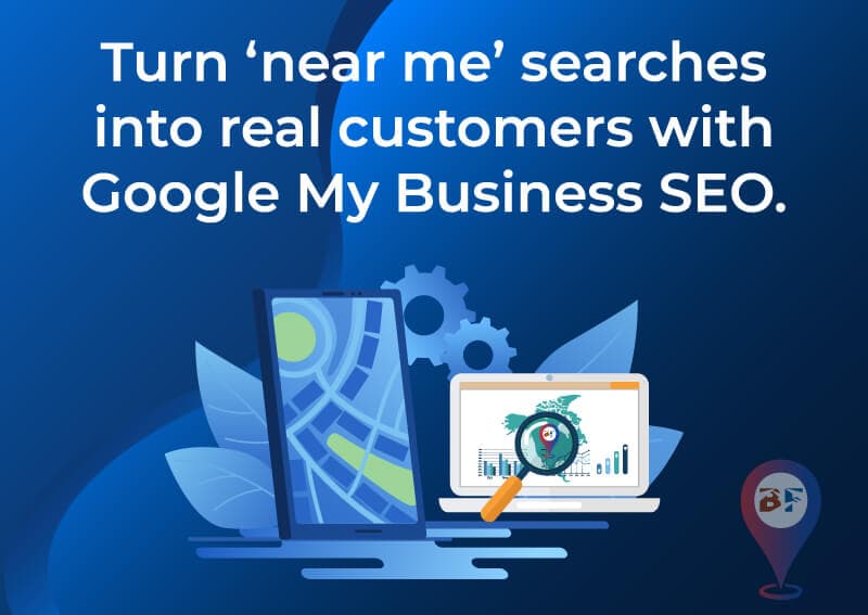 Local SEO map interface showing business rankings and local pack results for a Portland Indiana search.