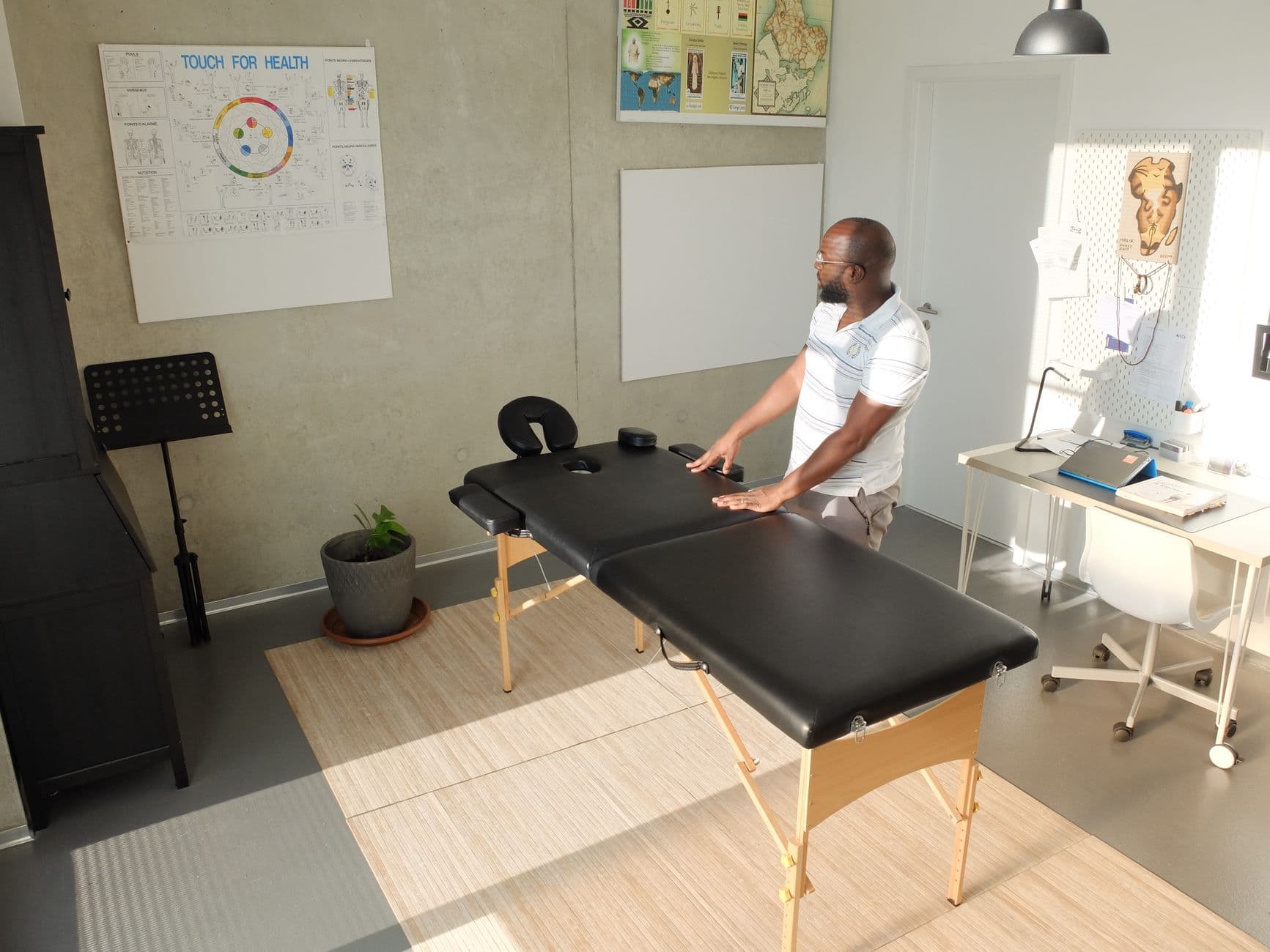 Chiropractic clinic treatment room - the kind of local practice presence that backs up Map Pack rankings