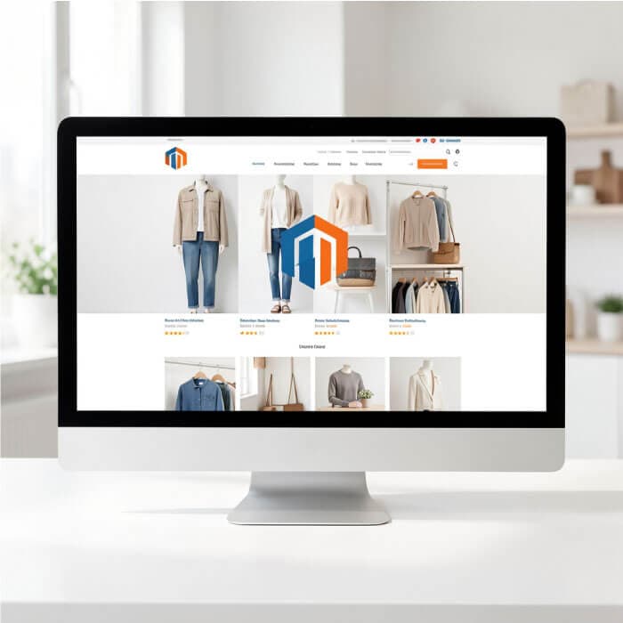 Magento SEO services showing enterprise ecommerce optimization and large catalog management
