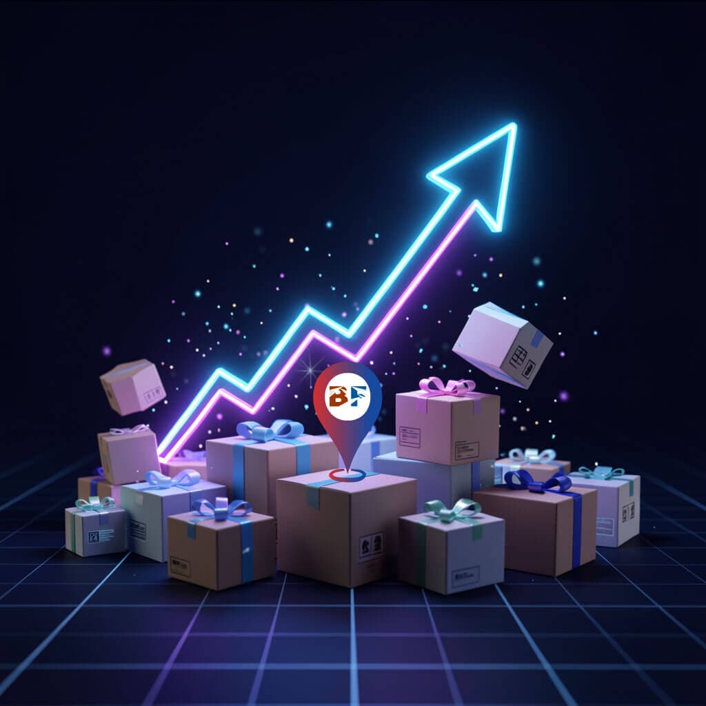 WooCommerce SEO Growth Chart An illustrative chart showing a significant upward trend in organic traffic and sales after implementing WooCommerce SEO.