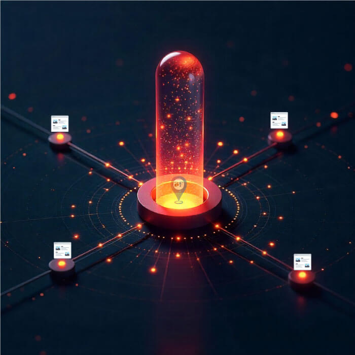 Content creation services showing strategic SEO content development and topical authority building