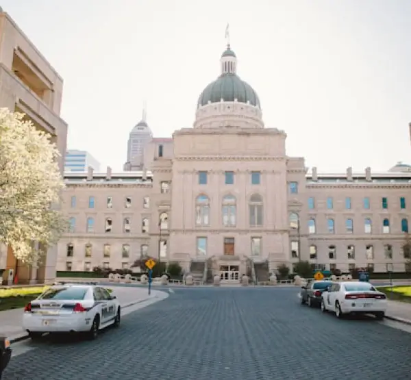 Indiana Statehouse in Indianapolis where local businesses seek SEO services