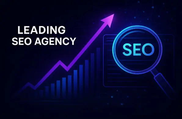 BuzFind SEO Agency: Driving Digital Growth High-contrast digital graphic representing an SEO agency's data-driven strategy for online visibility and business growth