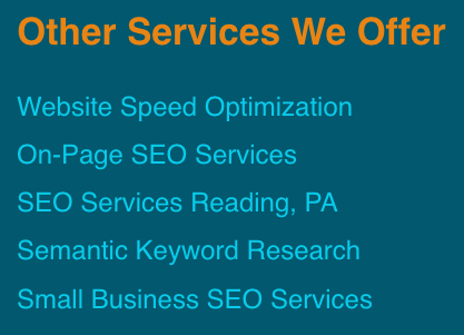 SEO services in footer