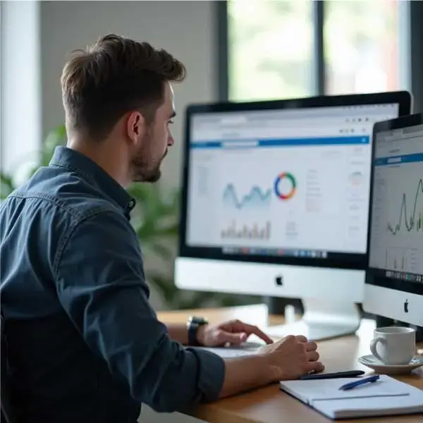 Technical SEO audit dashboard analysis showing Core Web Vitals scores, crawl errors, page speed issues, indexing problems hurting Google rankings - BuzFind SEO services